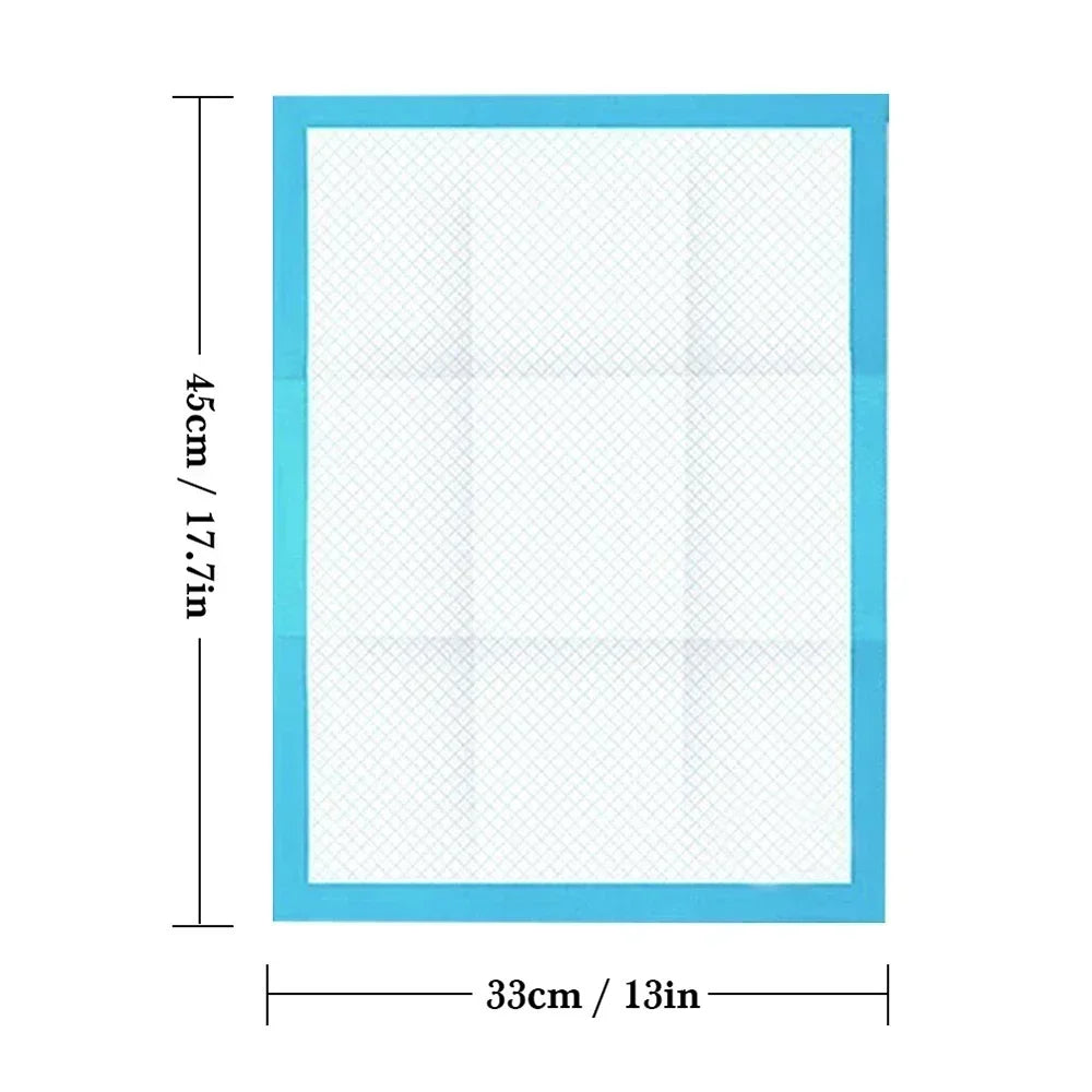 120-Pack Ultra Absorbent 33x45cm Pet Diaper Pads for Dogs &Cats, Odor-Control Puppy Pee Mats, Disposable Litter Toilet Solutions