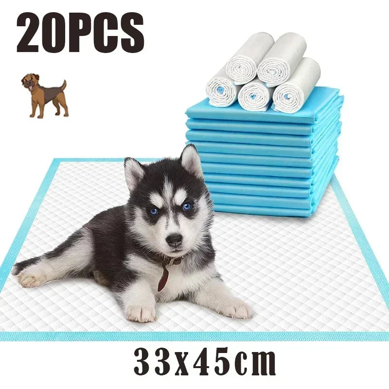 120-Pack Ultra Absorbent 33x45cm Pet Diaper Pads for Dogs &Cats, Odor-Control Puppy Pee Mats, Disposable Litter Toilet Solutions